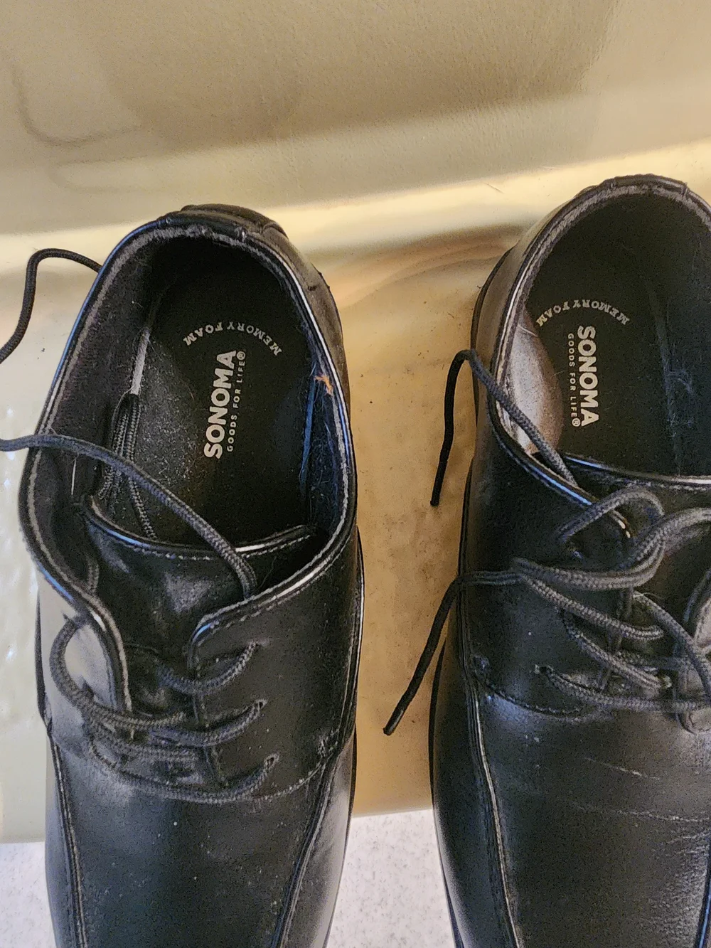 Sonoma Black Boys' Lace-Up Dress Shoes
